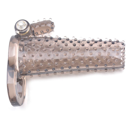 The Black Sleeve With Bumps And Bullet Vibrator from Forbidden Passion