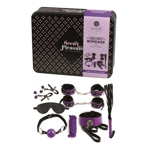 The Secret Bondage Kit Black And Purple Collection from Forbidden Passion