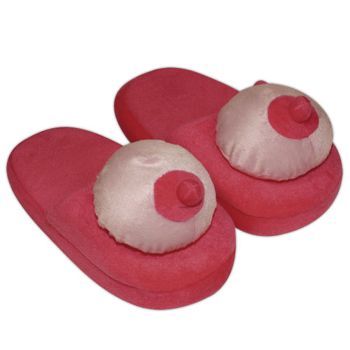The Pink Boob Slippers from Forbidden Passion