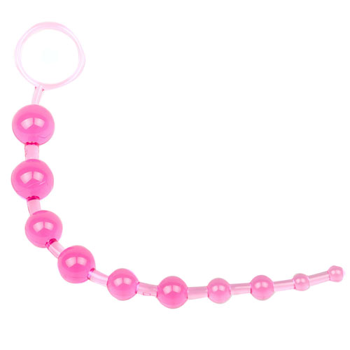 The Pink Chain Of 10 Anal Beads from Forbidden Passion