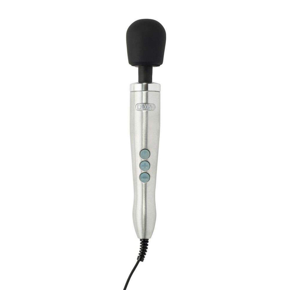 The Doxy Die Cast Wand Massager UK Plug from Forbidden Passion