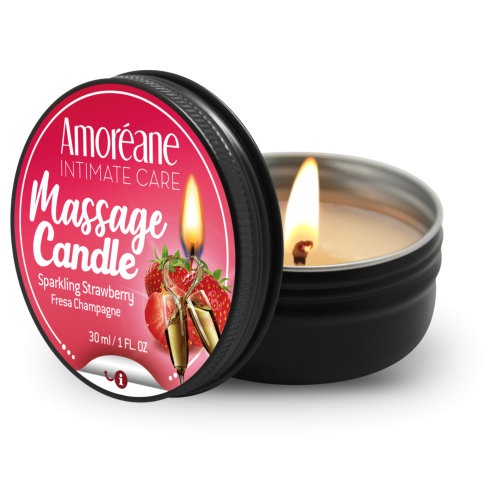 The Amoreane Massage Candle Sparkling Strawberry from Forbidden Passion