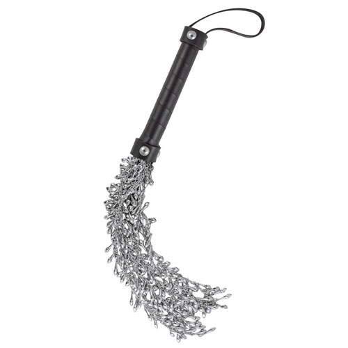 The Dominant Submissive Collection Ultimate Studded Iron Chain Whip from Forbidden Passion