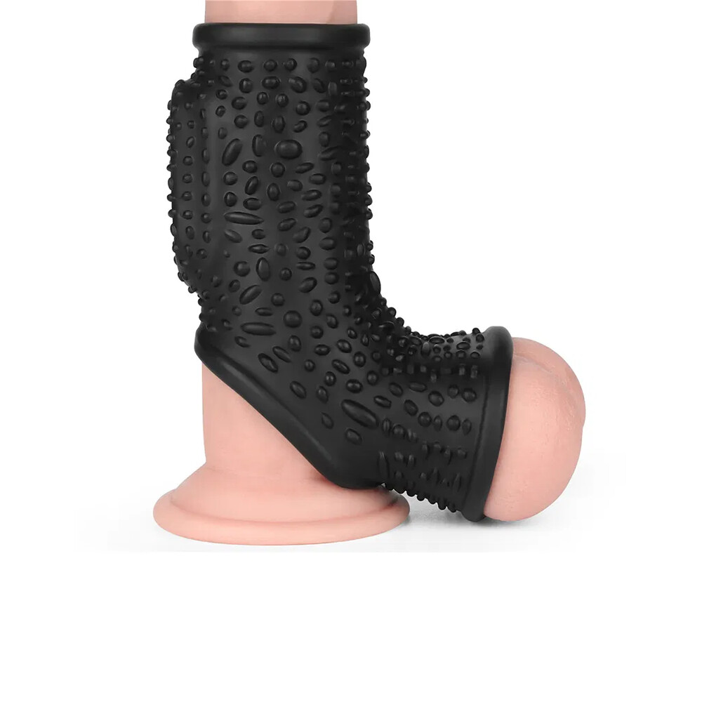 The Lovetoy Drip Vibrating Penis Scrotum Sleeve from Forbidden Passion