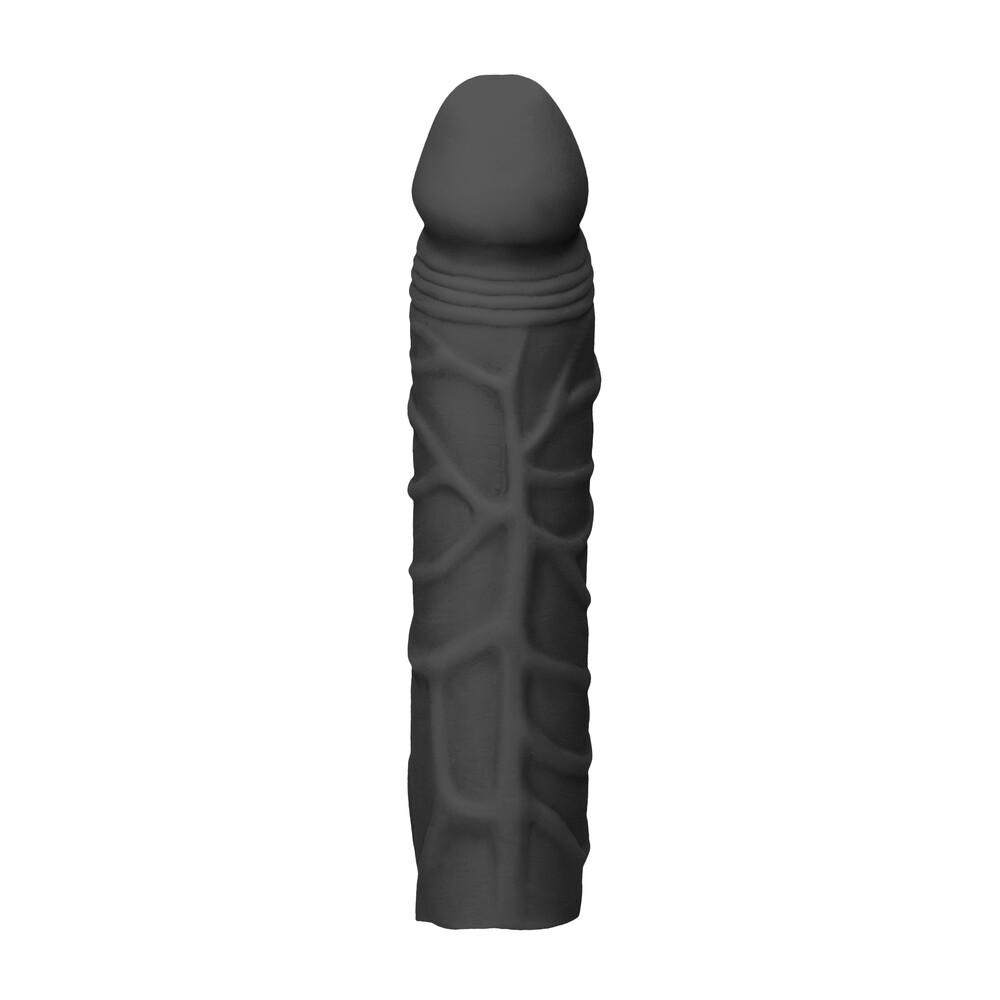 The RealRock 7 Inch Penis Sleeve Black from Forbidden Passion