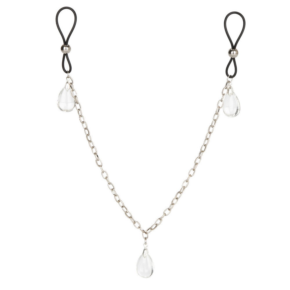 The Nipple Play Non Piercing Nipple Chain Jewellery  Crystal from Forbidden Passion