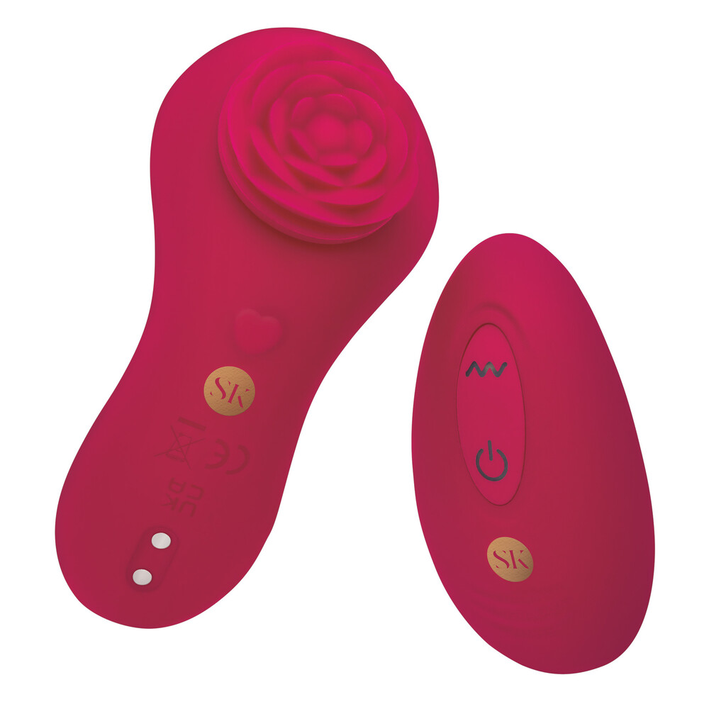 The Secret Kisses Rosegasm Rose Surprise Panty Vibe from Forbidden Passion