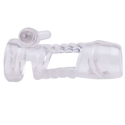 The Clear Vibrating Penis Sleeve from Forbidden Passion