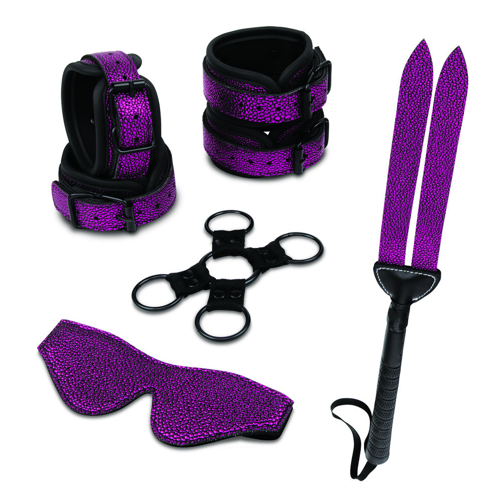 The 7 Piece Dragonskin Bondage Set from Forbidden Passion