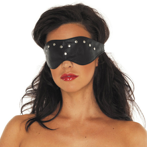 The Leather Blindfold Mask from Forbidden Passion