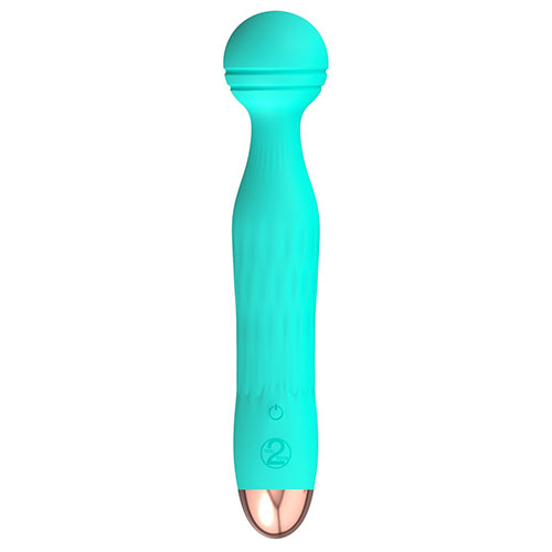 The Cuties Silk Touch Rechargeable Mini Vibrator Green from Forbidden Passion