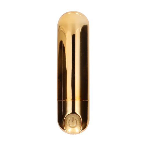 The 10 speed Rechargeable Bullet Gold from Forbidden Passion