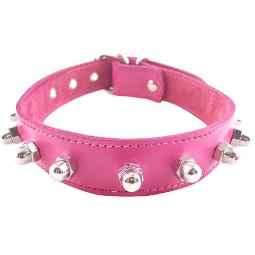 The Rouge Garments Pink Nut Collar from Forbidden Passion