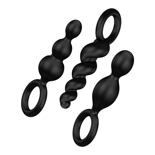 The Satisfyer Booty Call Set Of 3 Black Anal Plugs from Forbidden Passion
