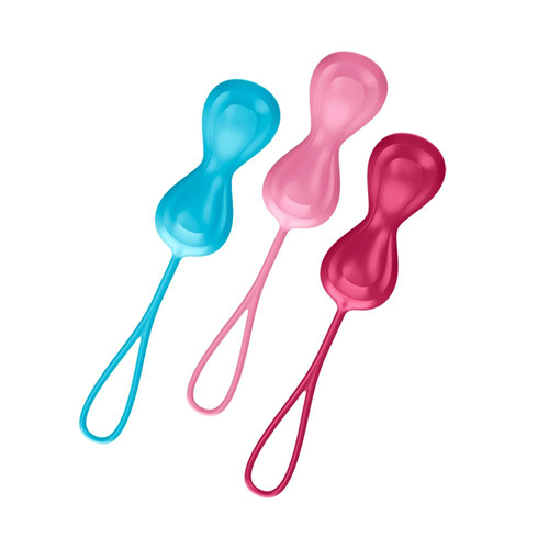 The Satisfyer Set Of 3 Orgasm Balls With Moving Inner Balls from Forbidden Passion
