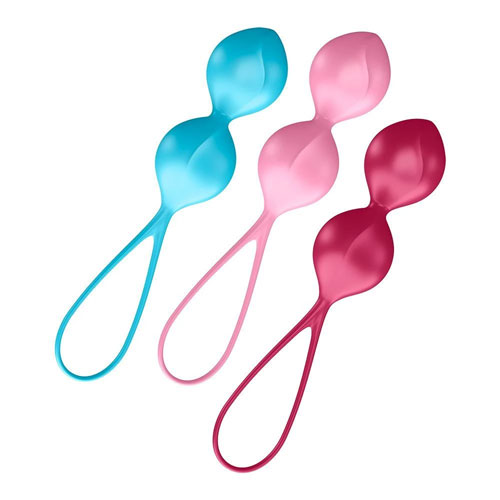 The Satisfyer Set Of 3 Weighted Double Training Orgasm Balls from Forbidden Passion
