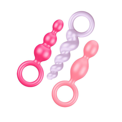 The Satisfyer Booty Call Set Of 3 Multicolour Anal Plugs from Forbidden Passion