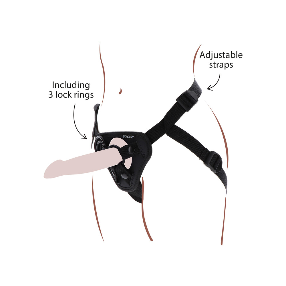 The Get Real Strap On Harness from Forbidden Passion