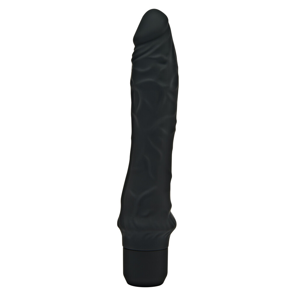 The ToyJoy Get Real Classic Silicone Vibrator Black from Forbidden Passion