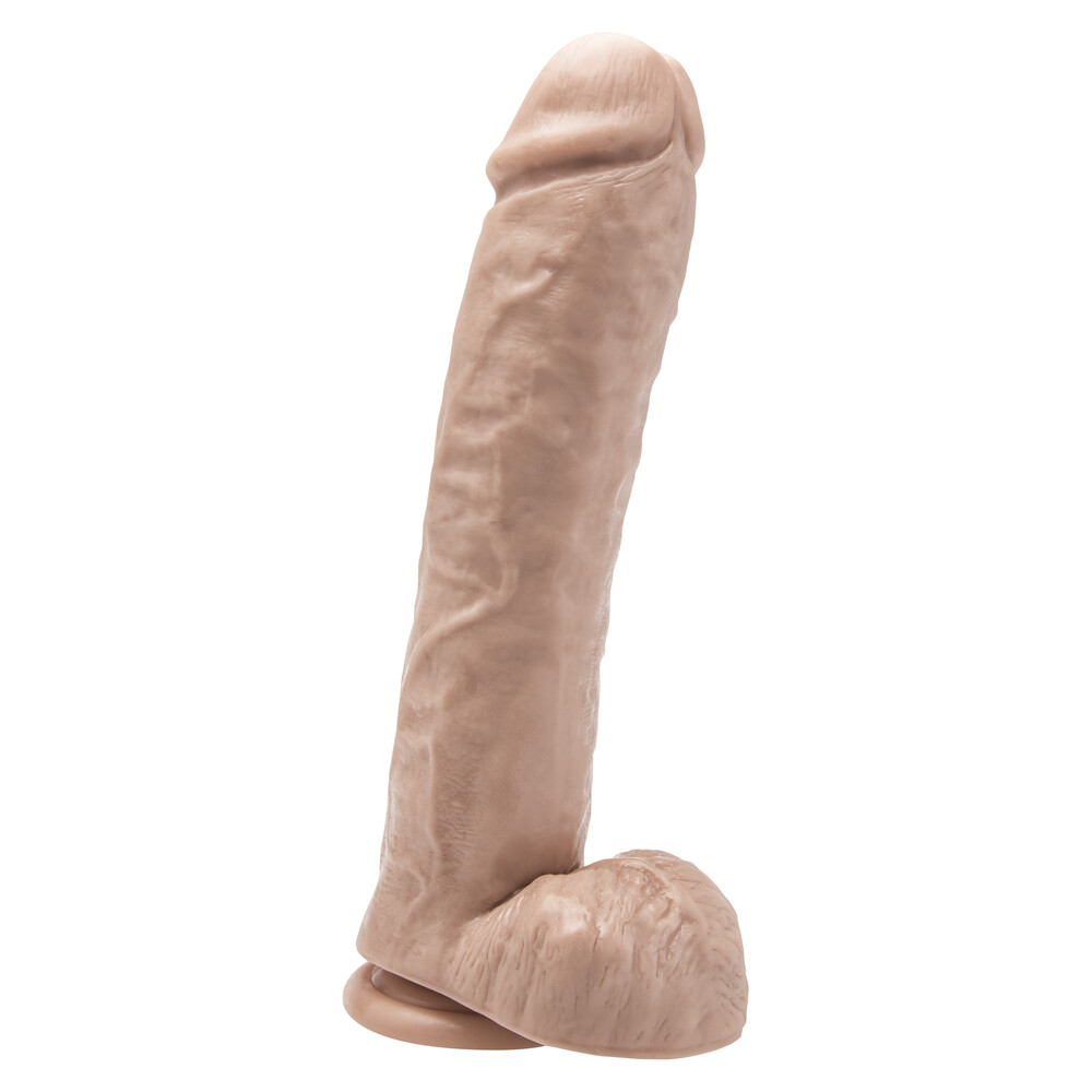 The ToyJoy Get Real 11 Inch Dong With Balls Flesh Pink from Forbidden Passion