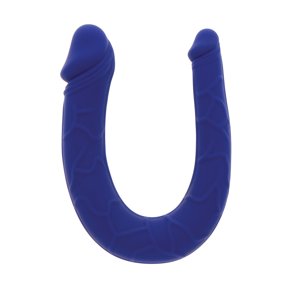 The ToyJoy Get Real Realistic Mini Double Dong Blue from Forbidden Passion