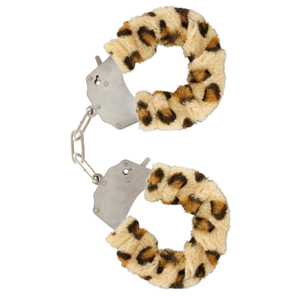 The ToyJoy Furry Fun Wrist Cuffs Leopard from Forbidden Passion