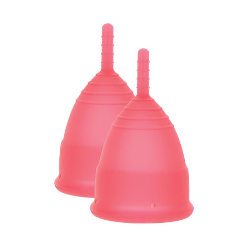 The Mae B Intimate Health 2 Large Menstrual Cups from Forbidden Passion