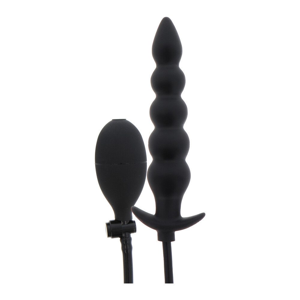 The Hidden Desire Extreme Advanced Inflatable Ribbed Plug from Forbidden Passion