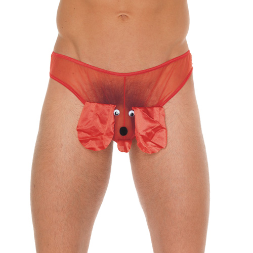 The Mens Red Animal Pouch from Forbidden Passion