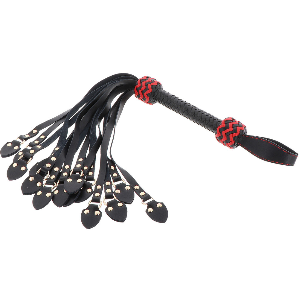 The Hidden Desire Masters Leather CatoNine Whip from Forbidden Passion