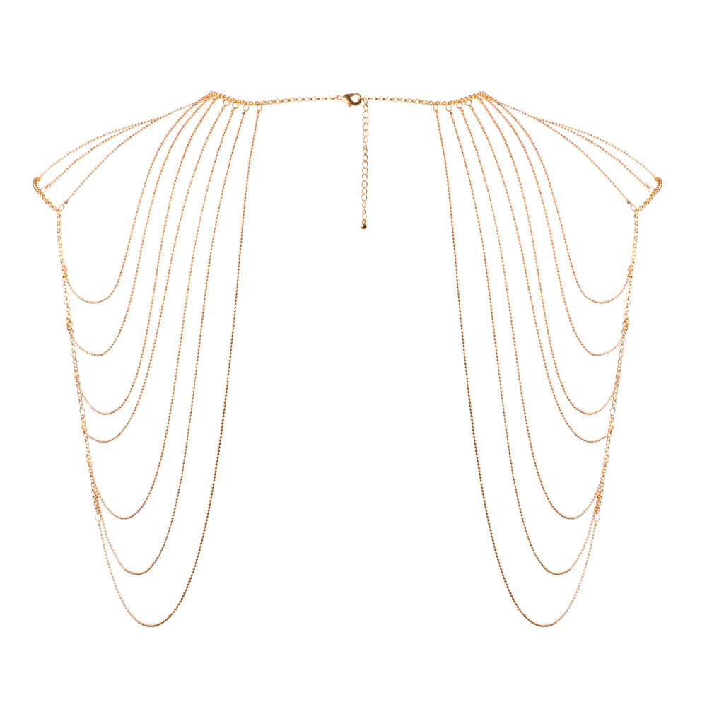 The Bijoux Indiscrets Magnifique Shoulder Jewellery Gold from Forbidden Passion
