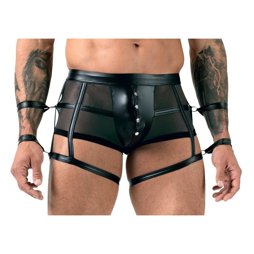 The Svenjoyment Pants With Arm Restraints from Forbidden Passion
