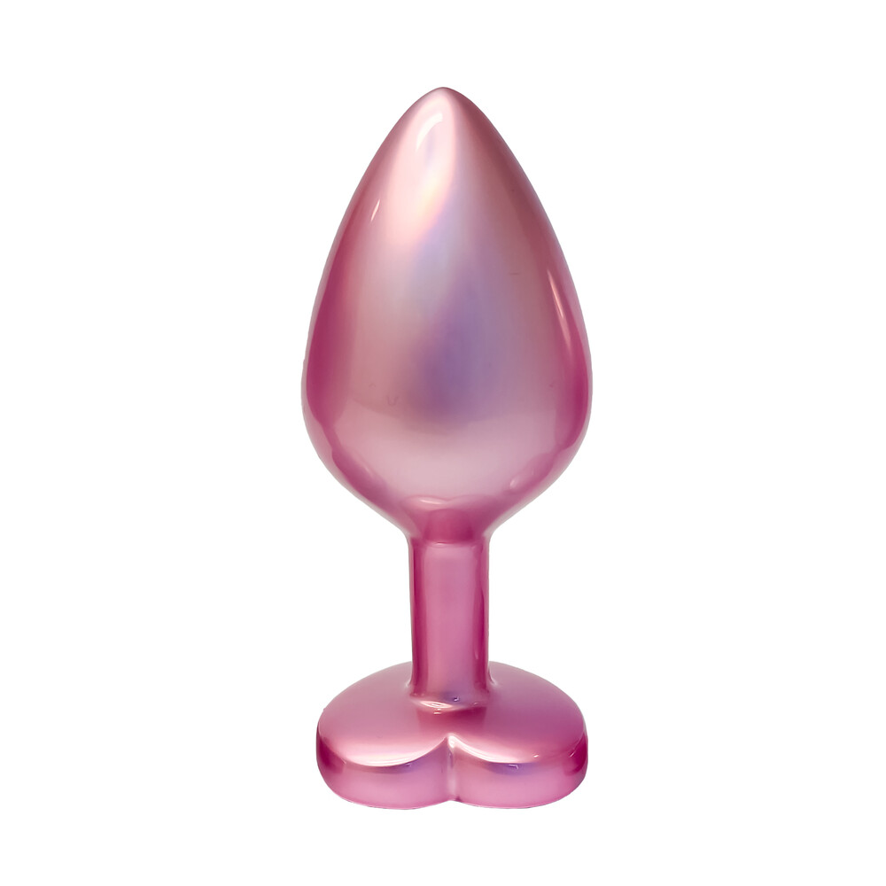 The Gleaming Love Pearl Pink Butt Plug Medium from Forbidden Passion