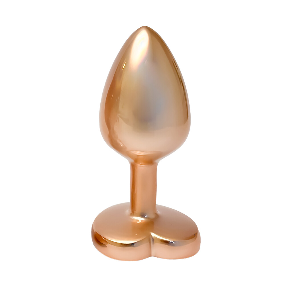 The Gleaming Love Pearl Gold Butt Plug Small from Forbidden Passion