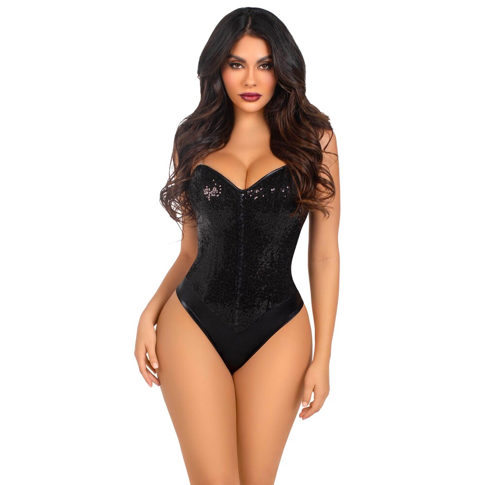 The Leg Avenue Sequin Bodysuit from Forbidden Passion
