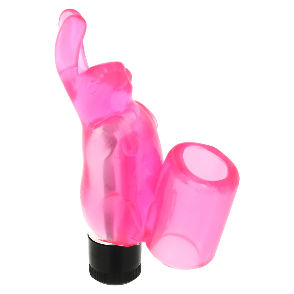 The Silicone Rabbit Finger Sleeve Vibe from Forbidden Passion