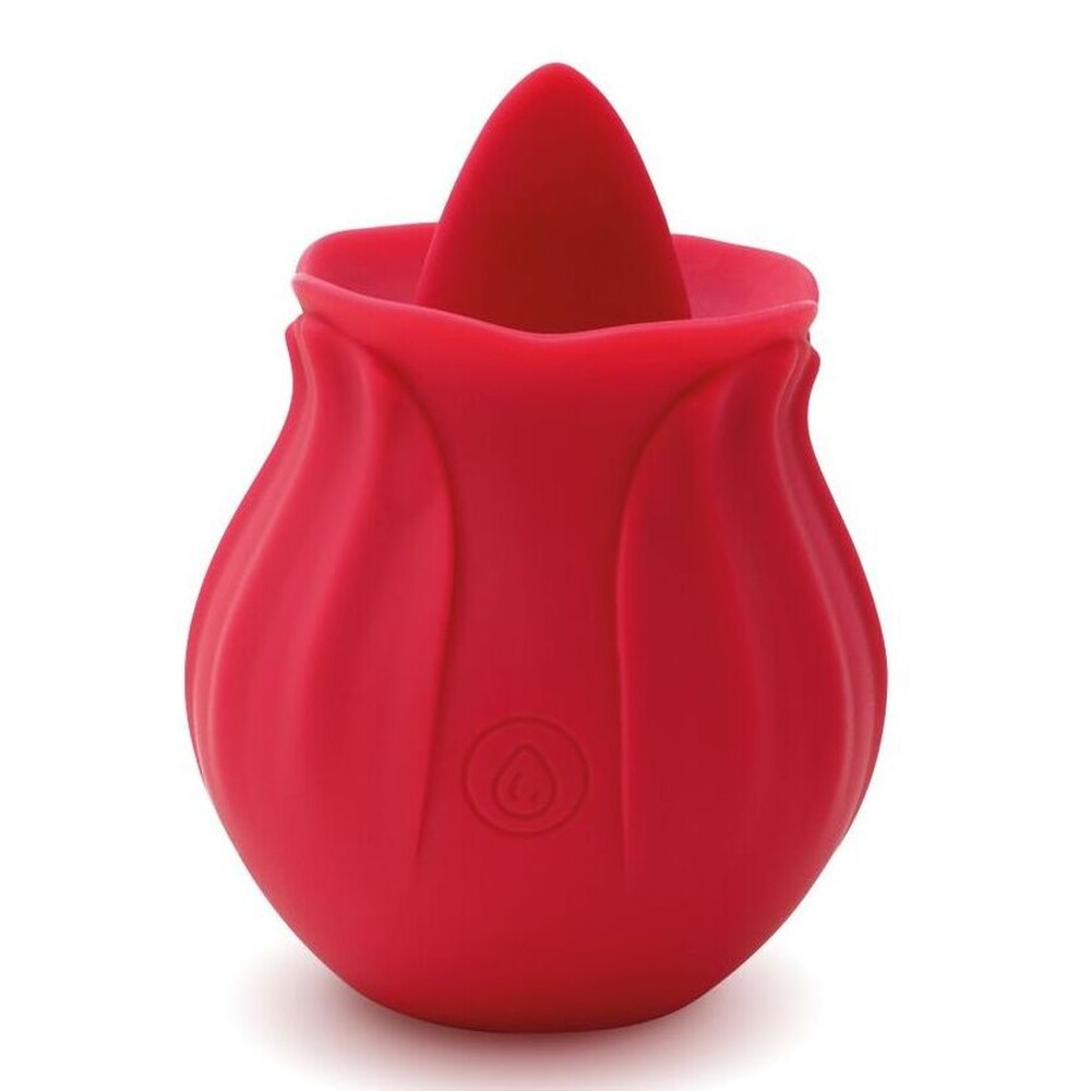 The Skins Rose Buddies The Rose Flix Clitoral Massager Red from Forbidden Passion