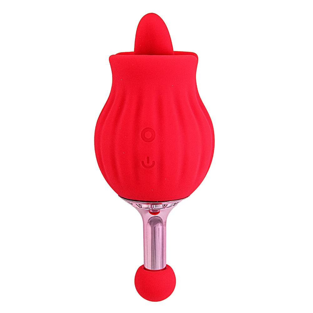 The ClitTastic Rose Bud Dual Massager Rechargeable from Forbidden Passion