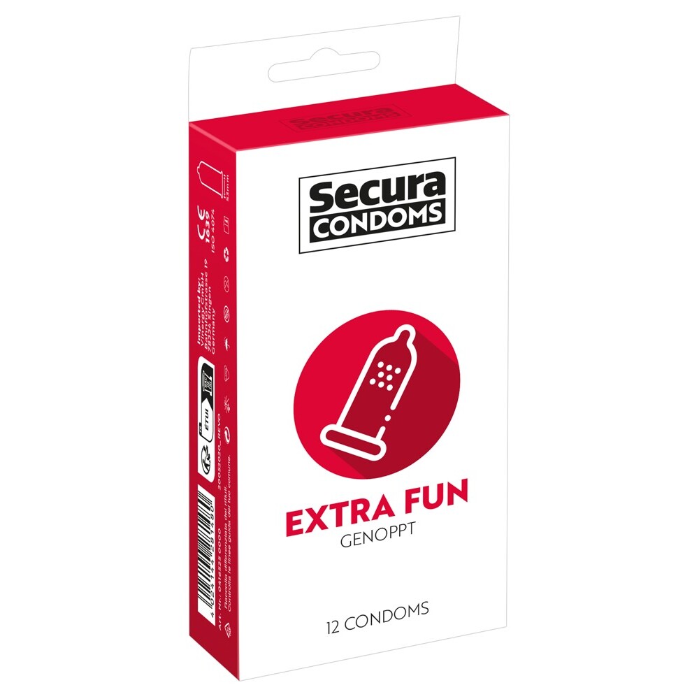 The Secura Condoms 12 Pack Extra Fun from Forbidden Passion