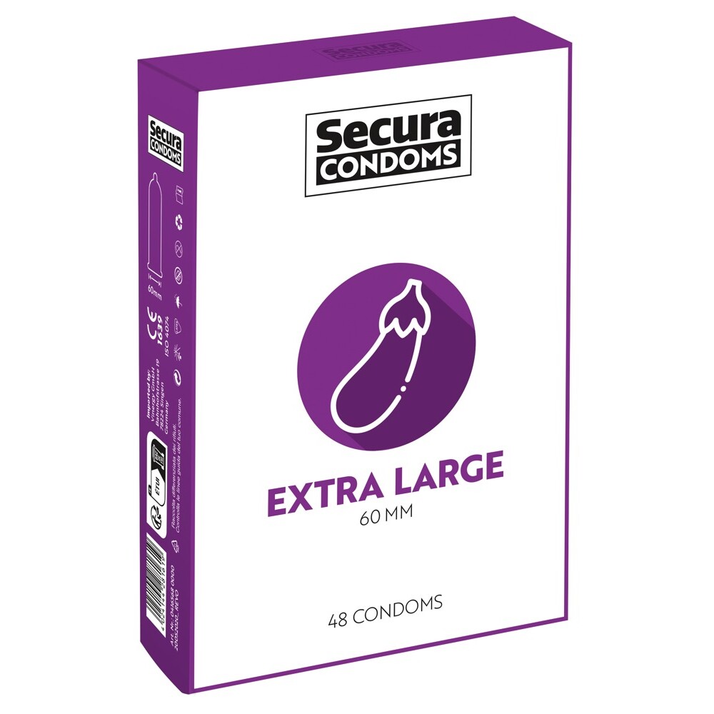 The Secura Condoms 48 Pack Extra Large from Forbidden Passion
