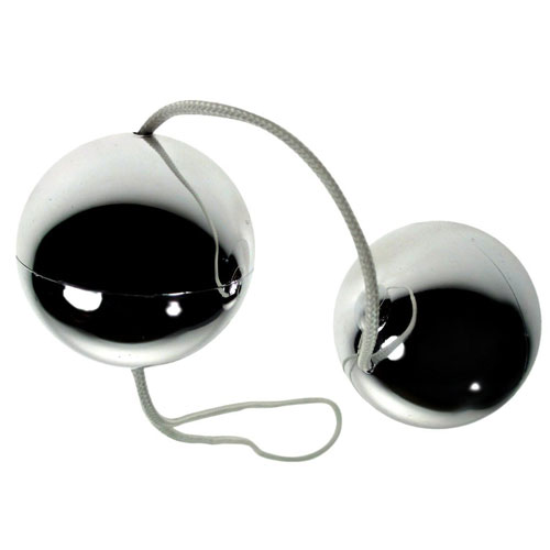 The Vibratone Silver Duo Balls from Forbidden Passion