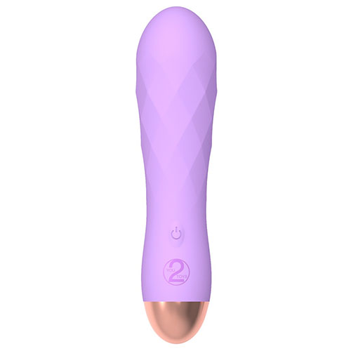 The Cuties Silk Touch Rechargeable Mini Vibrator Purple from Forbidden Passion