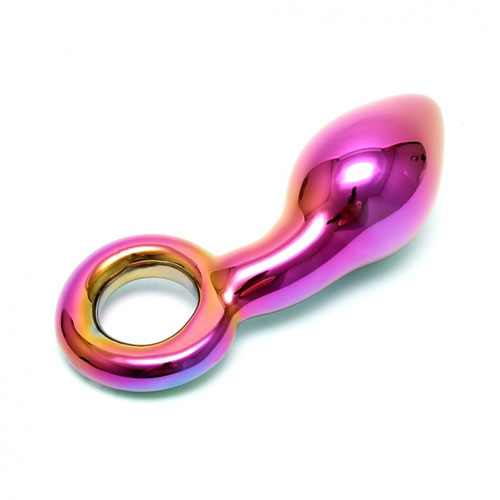 The Sensual Multi Coloured Glass Kaleigh Dildo from Forbidden Passion