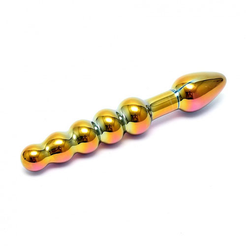 The Sensual Multi Coloured Glass Laila Anal Probe from Forbidden Passion