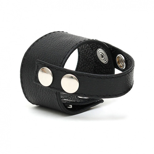 The Leather Cock Ring Strap from Forbidden Passion