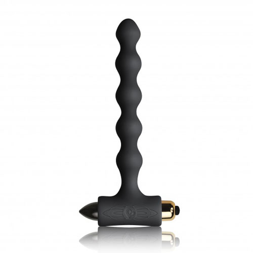 The Rocks Off Pearls Petite Sensations Black Butt Plug from Forbidden Passion