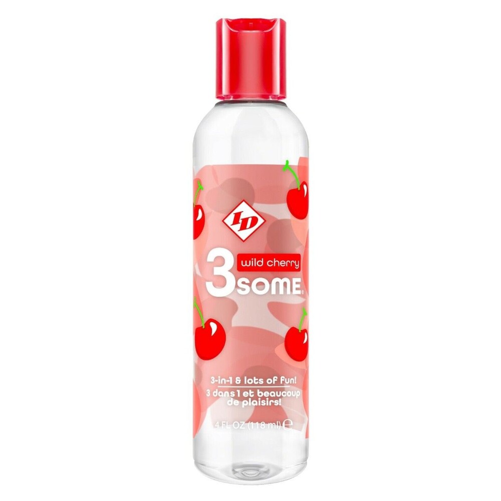 The ID 3some Wild Cherry 3 In 1 Lubricant 118ml from Forbidden Passion