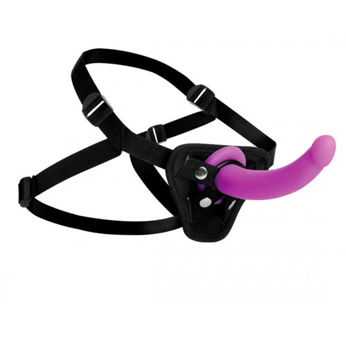 The XR Navigator U Strap On GSpot Dildo and Harness from Forbidden Passion