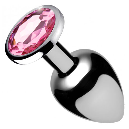 The XR Booty Sparks Pink Gem Medium Anal Plug from Forbidden Passion