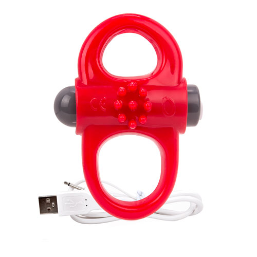 The Screaming O Yoga Rechargeable Reversible Cock Ring from Forbidden Passion